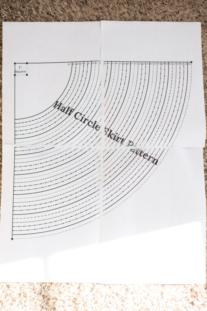 Free Half Circle Skirt Pattern Old Fashioned Graces